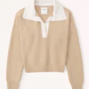 Abercrombie Women’s Notch Neck Sweater Polo
